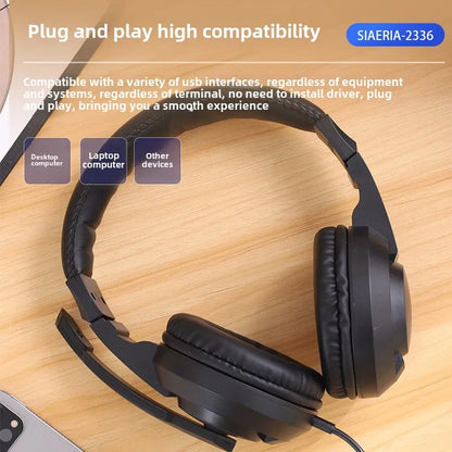 XIAOKOA Wired Over-Ear Headphones