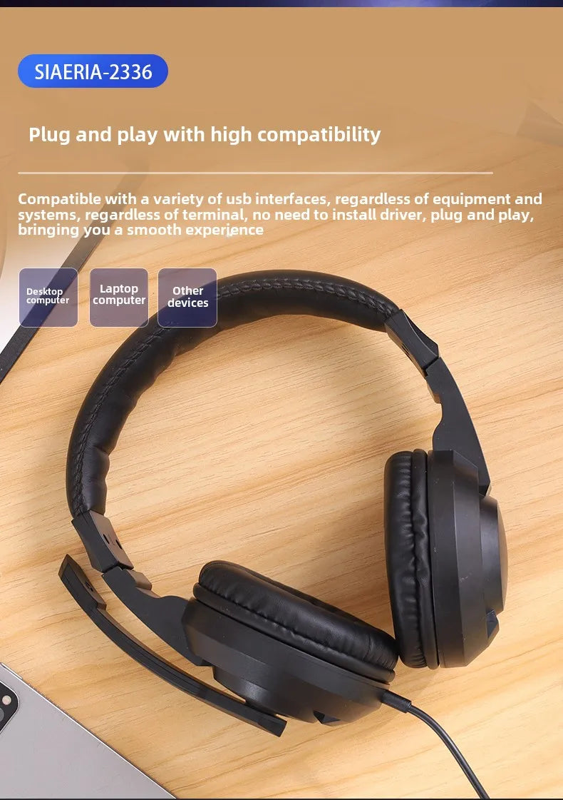 XIAOKOA Wired Over-Ear Headphones
