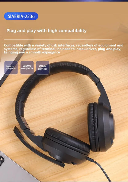 XIAOKOA Wired Over-Ear Headphones