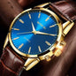MOONBIFFY Leather Quartz Watch
