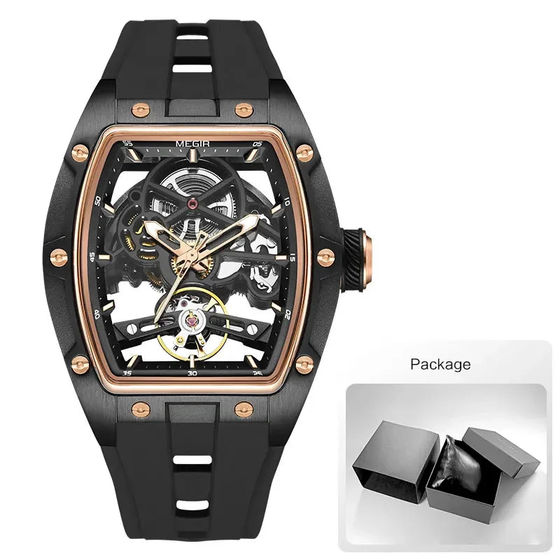 MEGIR Mechanical Skeleton Watch