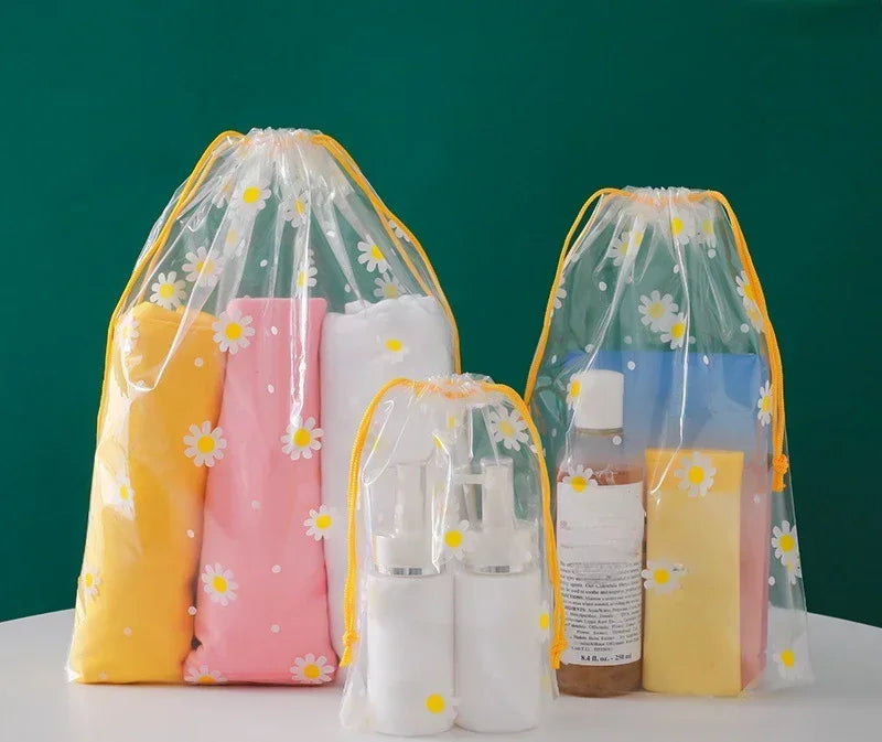Cute Cartoon Transparent Travel Cosmetic Bag