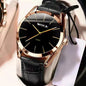 MOONBIFFY Leather Quartz Watch
