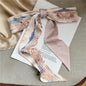 French Bow Tie Painting Silk Scarf