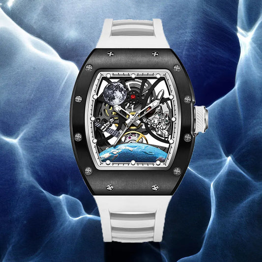 AETEEY Luxury Skeleton Tourbillon Watch