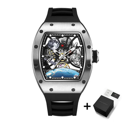 AETEEY Luxury Skeleton Tourbillon Watch