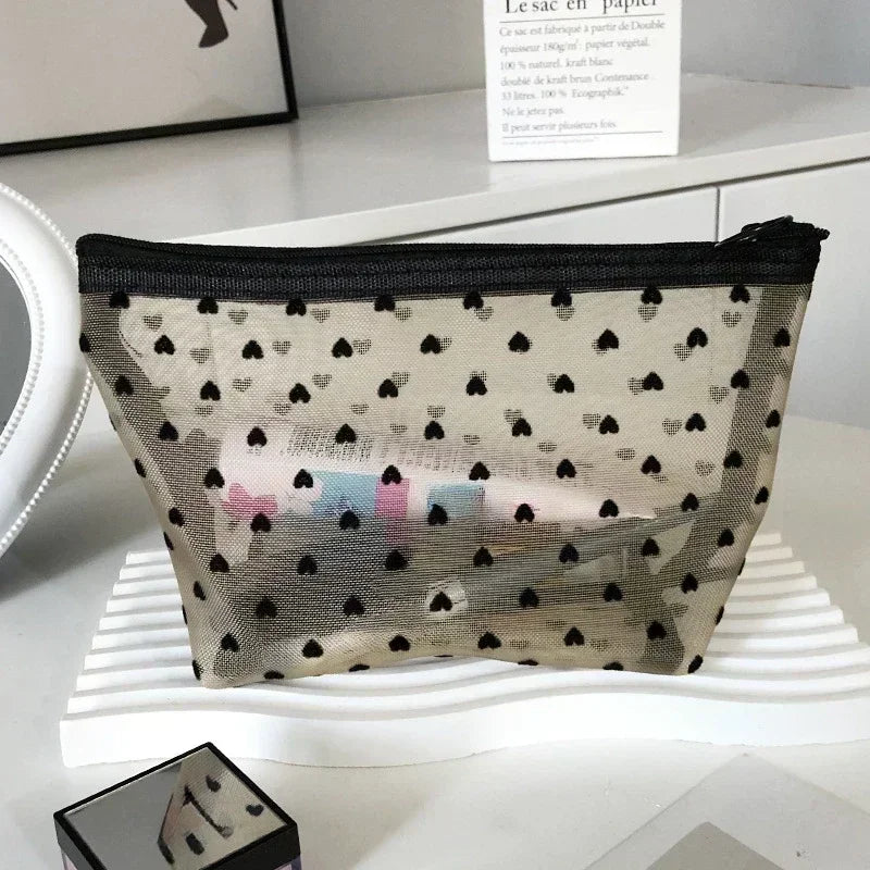 Clear Mesh Cosmetic Bag