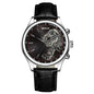 MOONBIFFY Leather Quartz Watch