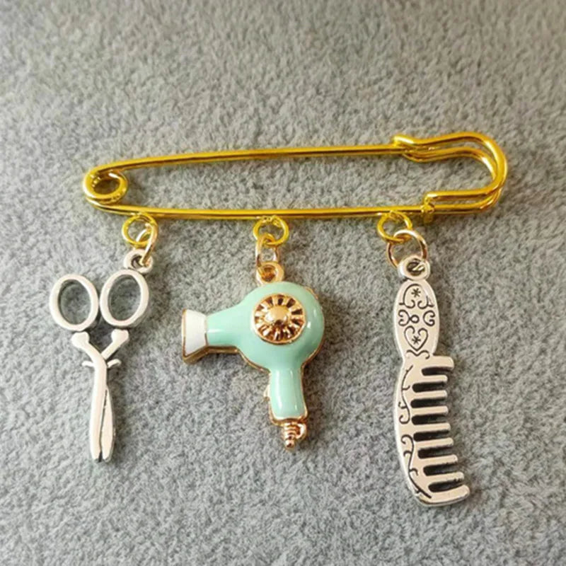 Hair Stylist Brooch
