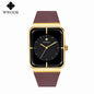 WWOOR Luxury Rectangle Silicone Watch
