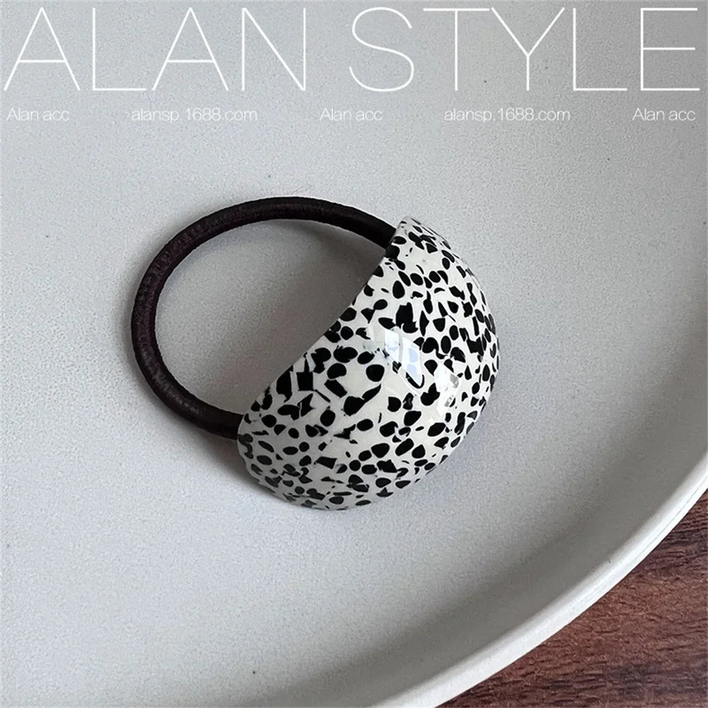 Semicircle Buckle Ponytail Holder