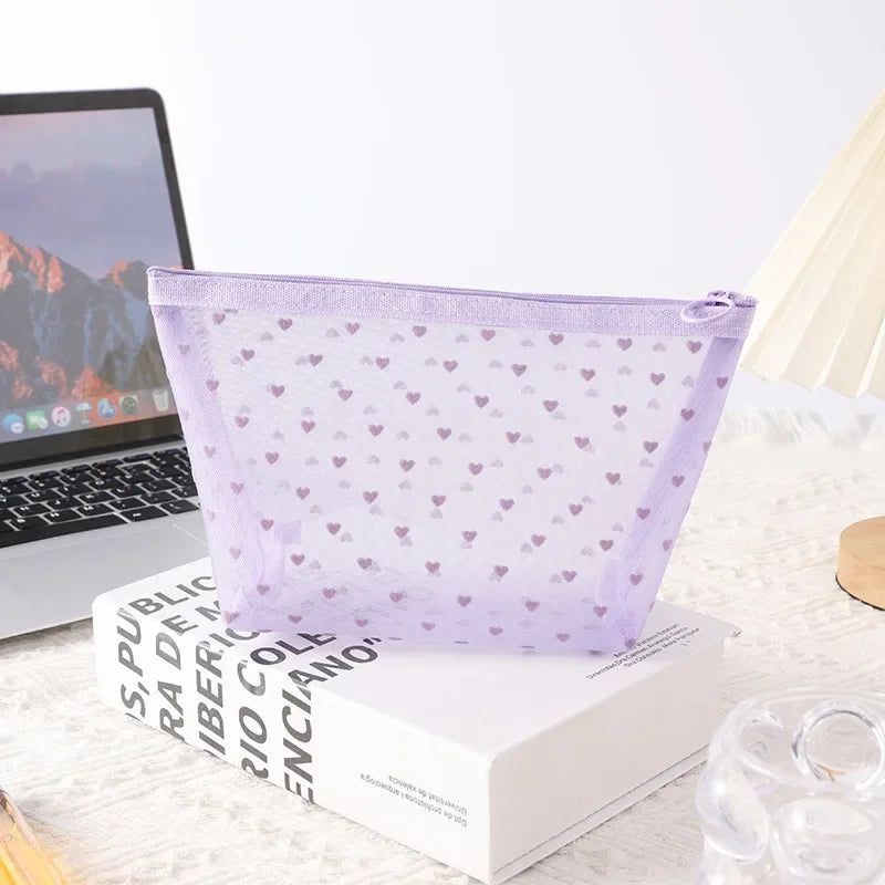 Clear Mesh Cosmetic Bag