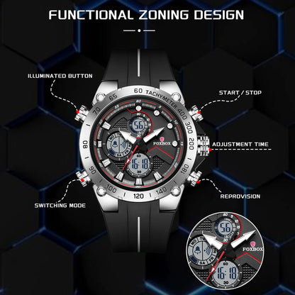 LIGE Dual Display Sports Watch