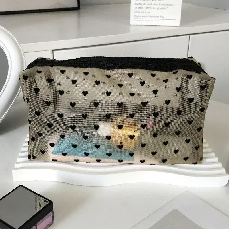 Clear Mesh Cosmetic Bag