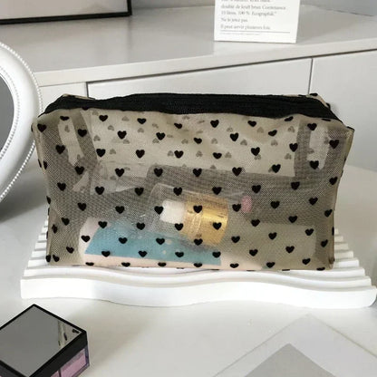 Clear Mesh Cosmetic Bag