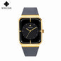 WWOOR Luxury Rectangle Silicone Watch