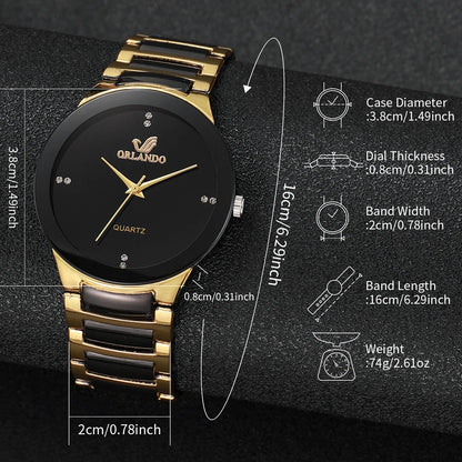 yolako Stainless Steel Quartz Watch