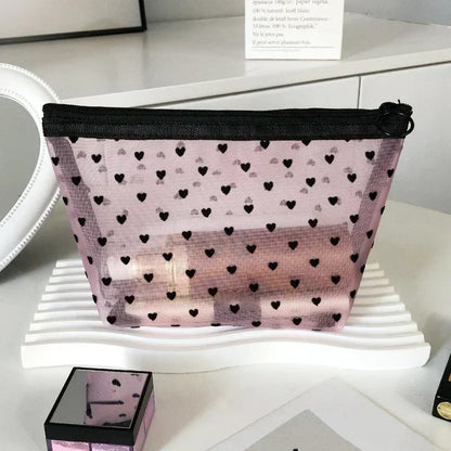 Clear Mesh Cosmetic Bag