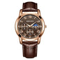MOONBIFFY Leather Quartz Watch