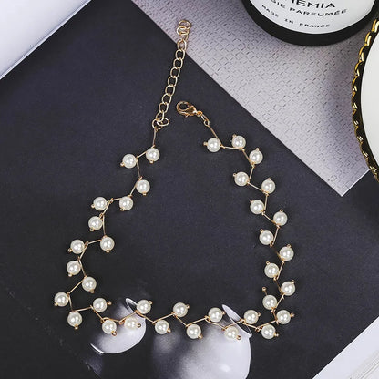 Elegant Korean Pearl Choker