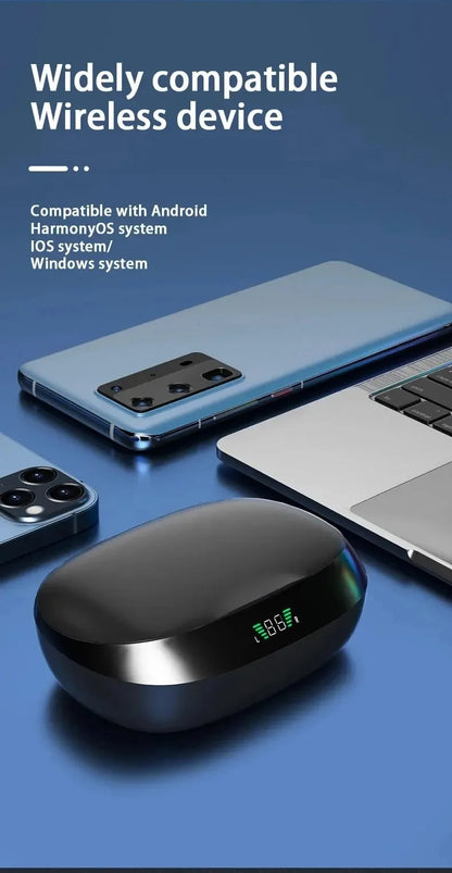 Bluetooth 5.3 Wireless Earphones with Voice Assistant & Wireless Charging