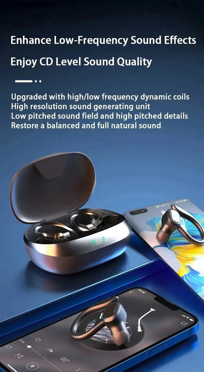 Bluetooth 5.3 Wireless Earphones with Voice Assistant & Wireless Charging