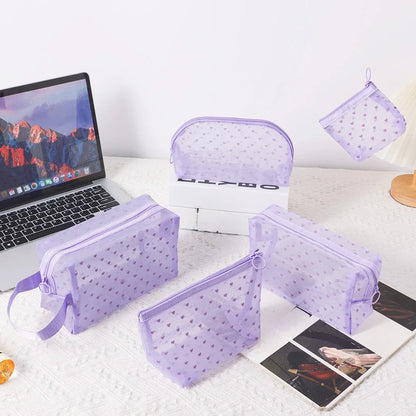 Clear Mesh Cosmetic Bag