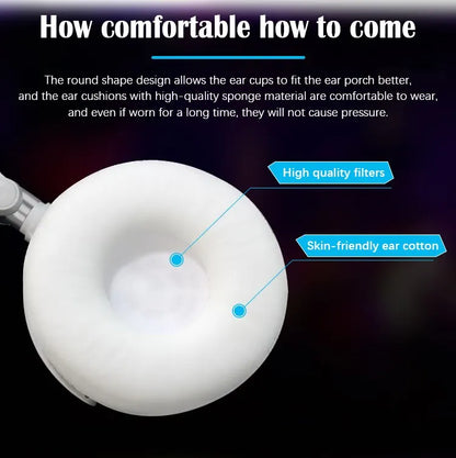 Wired Over-Ear Headphones with Microphone