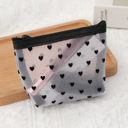 Clear Mesh Cosmetic Bag