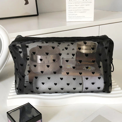Clear Mesh Cosmetic Bag