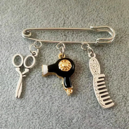 Hair Stylist Brooch