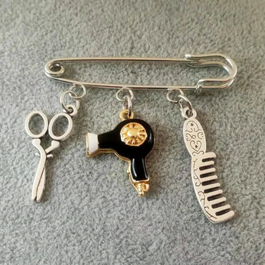 Hair Stylist Brooch