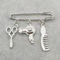 Hair Stylist Brooch