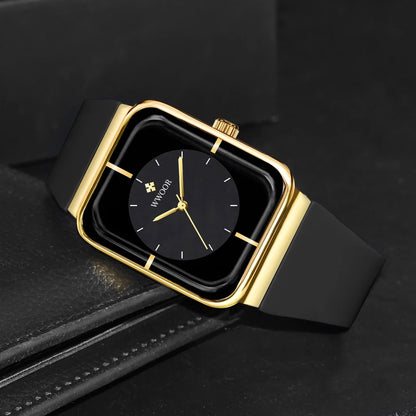 WWOOR Luxury Rectangle Silicone Watch