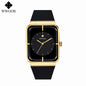 WWOOR Luxury Rectangle Silicone Watch