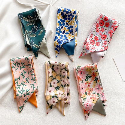 French Bow Tie Painting Silk Scarf