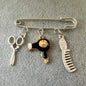 Hair Stylist Brooch