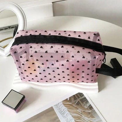 Clear Mesh Cosmetic Bag