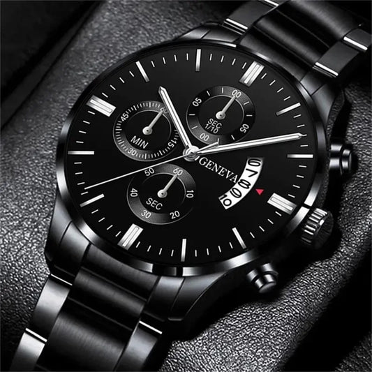 GAIETY Round Alloy Quartz Watch