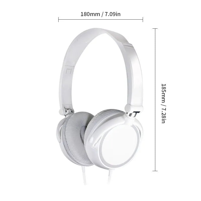 Wired Over-Ear Headphones with Microphone