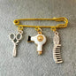 Hair Stylist Brooch