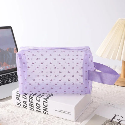 Clear Mesh Cosmetic Bag