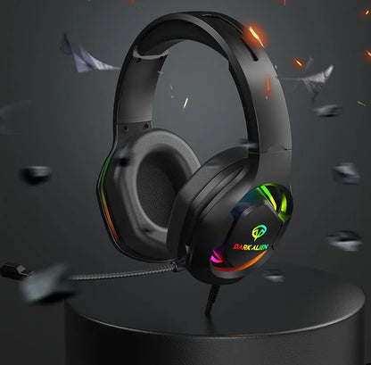 EOENKK Wired USB Gaming Headphones