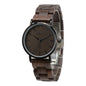 BEWELL 163AL Wooden Quartz Watch