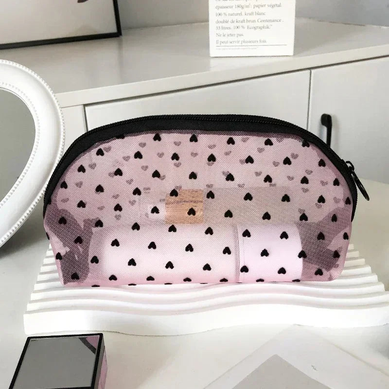 Clear Mesh Cosmetic Bag
