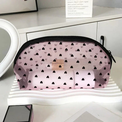 Clear Mesh Cosmetic Bag