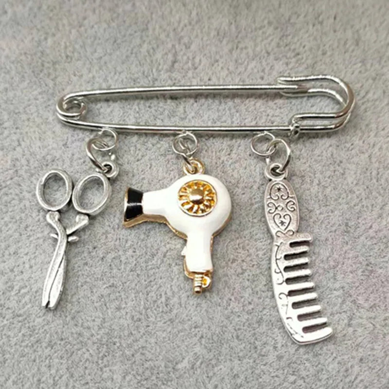 Hair Stylist Brooch