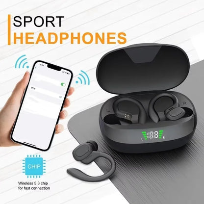 Bluetooth 5.3 Wireless Earphones with Voice Assistant & Wireless Charging