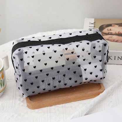Clear Mesh Cosmetic Bag