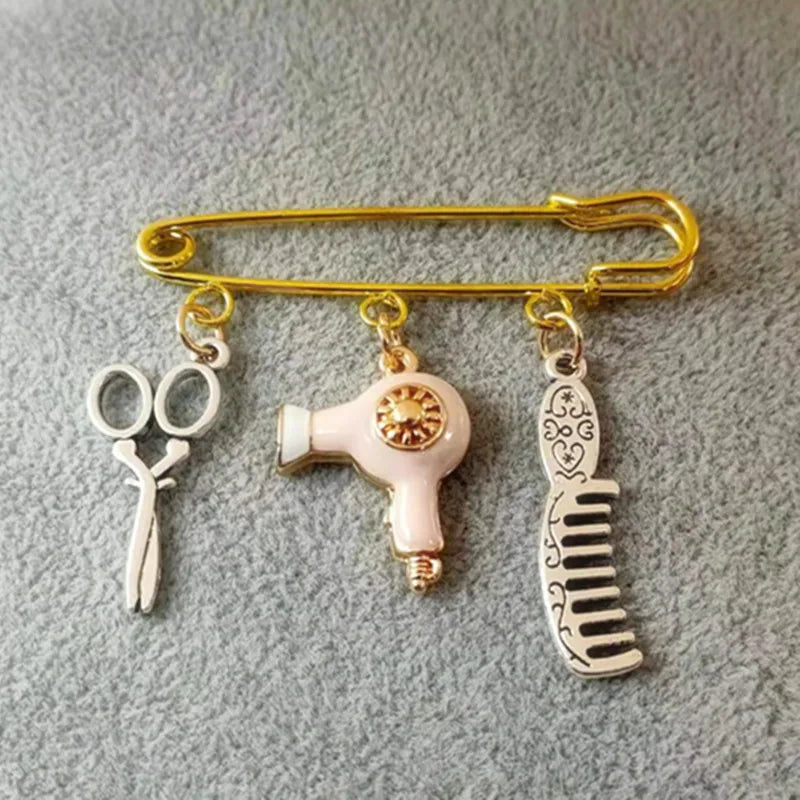 Hair Stylist Brooch